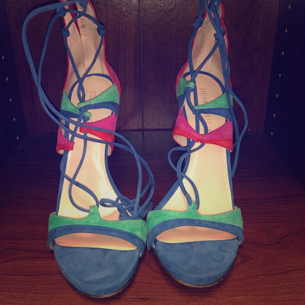 Stuart Weitzman suede sandal